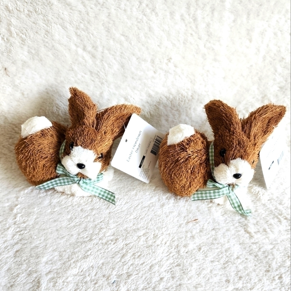 NEW spring Easter Laying 3.5' Baby Bunny bundle of 2